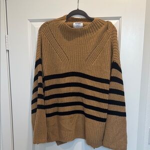 Old Navy women’s Brown and Black Striped Sweater
